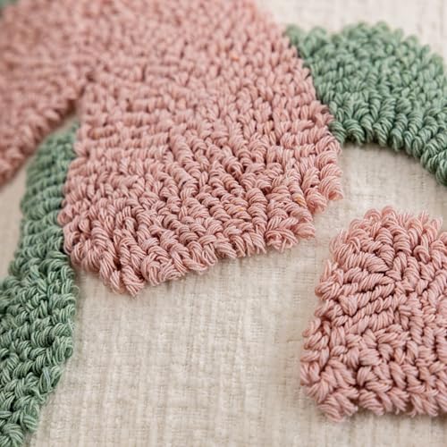 Summer Floral Throw Pillow Covers 20x20 Inch Set of 2, Chenille Embroidered Pillowcase with 3D Tufted Pink Flowers Sage Green Leaves, Boho Decorative Cushion Covers for Couch Sofa Bed - color: Pink, size: 20" x 20" (Pack of 2)