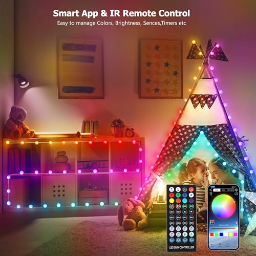 33ft Heart String Lights Valentines Day Decorations, 66 LED RGB Color Changing String Fairy Lights, 200+ Scene Modes for Christmas Valentines Day Decor Bedroom Backdrop Indoor Outdoor - size: Heart - 33ft