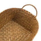 DOKOT Woven Rattan Baskets - Set of 3, Perfect for Kitchen Storage and Organizing Fruits