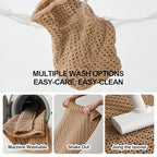 Sunfly Waffle Runner Rug Bathroom, Boho Bath Mat Super Absorbent & Quick Dry, Non-Slip Washable with Tassels, Ultra Soft Farmhouse Long Bathroom Rug 24"x72" Beige - color: Beige, size: 2' x 6' (Rectangular)