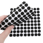300 Pcs Thin Felt Pads, Mini Foam Felt Pads Round 3/5 Inches Self Adhesive Cabinet Cushion Dots for Cabinet Doors Furniture Desks Floor Drawers Black