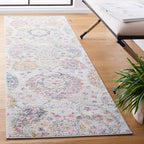 SAFAVIEH Madison Collection Runner Rug - 2'3" x 8', Grey & Gold, Boho Chic Glam Paisley Design, Non-Shedding & Easy Care, Ideal for High Traffic Areas in Living Room, Bedroom (MAD600F) - color: Grey/Gold, size: 2'3" x 8' (Runner)