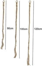 JZK 3pcs 90cm 100cm 120cm Macrame Plant Hanger with Hook, Jute Rope Plant Pot Holder, Flower Pot net Hanging Planter with Tassel, Indoor Hanging Basket for House Plants
