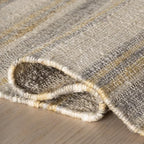 Dash & Albert Marn Striped Handmade Jute Rug, 8.5' X 11.5', Sand Striped Pattern - color: Marn Sand, size: 8'6" x 11'6" (Rectangular)