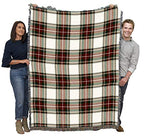 Pure Country Weavers Plaid Blanket Stewart Dress Tartan - Patterns Gift Tapestry Throw Woven from Cotton - Made in The USA (72x54) - color: Stewart Dress