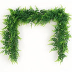 GBESTWOOW Fern Garland, Artificial Vine Fake Greenery Wedding Arch Swag Backdrop Doorways Table Runner Ivy Indoor Outdoor - size: 5.9 FT-Fern garland