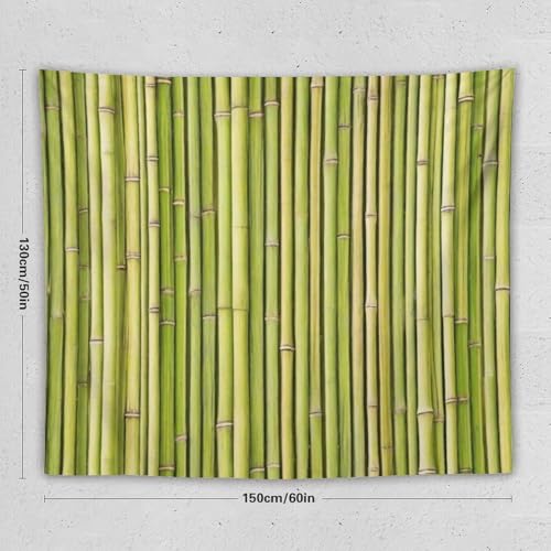 HZOHNAGO Bamboo Tapestry Chinese Style Green Pattern Printed Wall Tapestry Painting Wall Hanging for Bedroom Living Room Dorm 60" W x 50" H - color: Bamboo-7, size: 60"L x 50"W