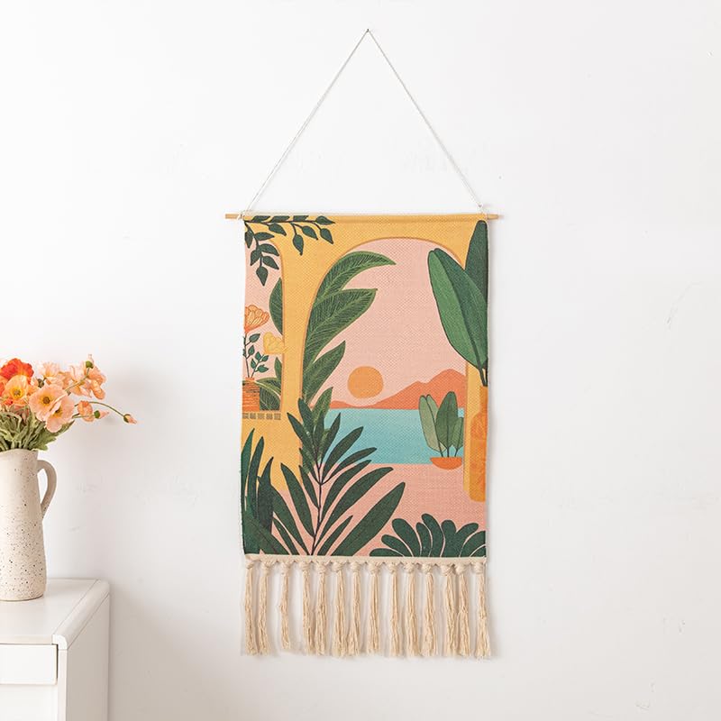 BMIDRUT Wall Hanging Macrame Woven Tapestry Bohemian Tapestries Art Tapestry for Home Apartment Dorm Room Backdrop 20x35 Inch - color: C8