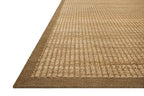 Loloi Amber Lewis Lilah Collection LIH-01 Natural/Bark 2'-6" x 7'-6" Runner Rug Jute, Wool, Cotton, Neutral, Living, Bedroom, Dining, Rug - color: Natural / Bark, size: 2'6" x 7'6" (Rectangular)