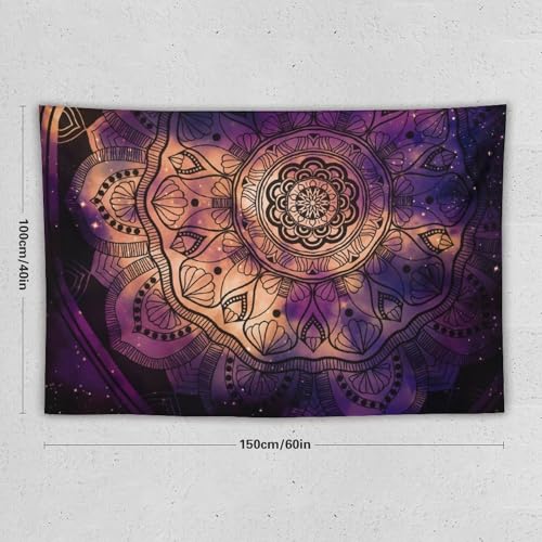 HZOHNAGO Mandala Tapestry Vintage Abstract Ancient Geometric Star Field Colorful Galaxy Background Printed Wall Tapestry Colorful Wall Hanging for Bedroom Living Room Dorm 60" W x 40" H - color: Style-7, size: 60"L x 40"W