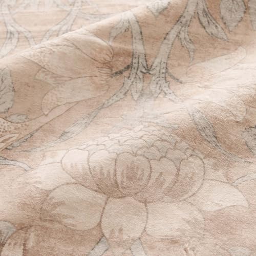 SIRIS 2x3 Small Washable Rug, Symmetrical Botanical Floral Entryway Rug, Vintage Low-Pile Non-Slip Door Mat for Indoor Foyer, High-Traffic Kitchen Sink Laundry Room, Muted Rose - color: Siris Muted Rose, size: 2' x 3' (Rectangular)