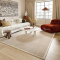 Rugs USA 11'6" x 14'6" Patricia Handmade Jute and Wool Indoor Area Rug, Solid Farmhouse Design, Natural Fiber, for Bedroom, Living Room, Hallway, Office, Kitchen, Entryway, Ivory - size: 11'6" x 14'6" (Rectangular)