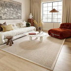 Rugs USA 11'6" x 14'6" Patricia Handmade Jute and Wool Indoor Area Rug, Solid Farmhouse Design, Natural Fiber, for Bedroom, Living Room, Hallway, Office, Kitchen, Entryway, Ivory - size: 11'6" x 14'6" (Rectangular)