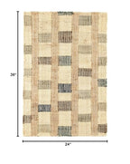 Dash and Albert Mosaic Blue Handwoven Jute Rug, 2 X 3 Feet, Blue/Ivory Geometric Pattern - Premium Luxury Hotel Quality Soft Breathable Hypoallergenic Machine Washable Easy Care All Season - color: Mosaic Blue, size: 2' x 3' (Rectangular)