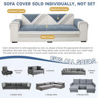VClife Modern Couch Cover, Non Slip Dog Sofa Cover, Denim Blue, 35.4 x 35.4 | Pet-friendly Sofa Covers, Scratch-resistant, Waterproof, Non Slip That Stay Firmly In Place, Durable and Machine Washable - color: 01# Denim Blue, size: 35.4" x 35.4"