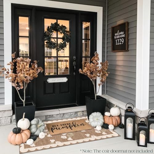 Front Door Mat Indoor Entrance - 2x4.3 Ft Floral Washable Layered Doormat Outdoor Entrance Porch Rug Non-Slip Tan Boho Farmhouse Runner Rug for Kitchen Hallway Bedroom Laundry Room Porch Decor - color: Flower - Brown, size: 2' x 4'3" (Rectangular)
