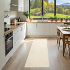 Softlife Hallway Runner - 2x6 ft Cream Beige Faux Jute Entryway Rug, Modern Farmhouse Laundry Room & Kitchen Rug, Washable Long Carpet for Bathroom - color: Cream Beige, size: 2' x 6' (24"x72")