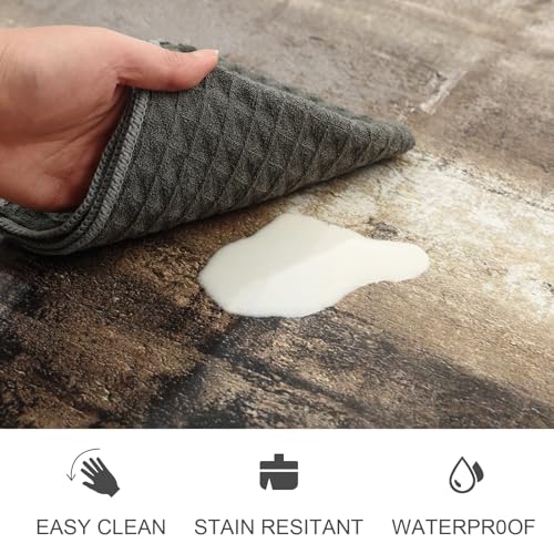 MAYHMYO Anti Fatigue Kitchen Mat - Set of 2 - Taupe Abstract Art Comfort Mats - Cushioned, Non Slip Floor Mat,17.3 x 29 x 0.4 inch + 17.3 x 47 x 0.4 inch - color: Taupe, size: 29"L X 17.3"W X 0.4"Th + 47"L X 17.3"W X 0.4"Th