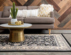 Unique Loom Sialk Hill Collection Area Rug - Washington (2' 2" x 3' 1" Rectangle Black/Gray) - color: Black/Gray, size: 2'2" x 3'1" (Rectangular)
