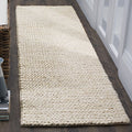 SAFAVIEH Natural Fiber Collection Runner Rug - 2'3" x 8', Ivory, Handmade Jute, Ideal for High Traffic Areas in Living Room, Bedroom (NF520A) - size: 2'3" x 8' (Runner)