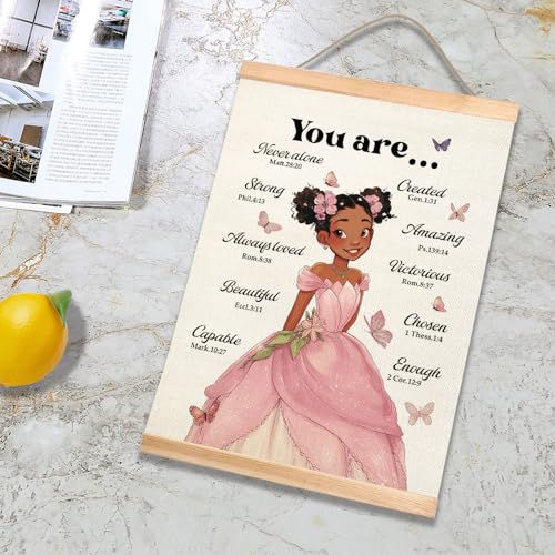 Christian Self Affirmation Wall Art Poster-You Are Amazing-Inspirational Bible Verse Wall Decor,Motivational Scripture Hanging Posters for Playroom Bedroom Nursery Classroom 14x18.5Inch (Pink02) - color: Pink02