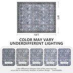 Living Room Rug 6x9, Soft Non Slip Low Pile Washable Rug, Boho Modern Area Rug for Bedroom, Dining Room, Blue - color: Blue, size: 6' x 9' (Rectangular)