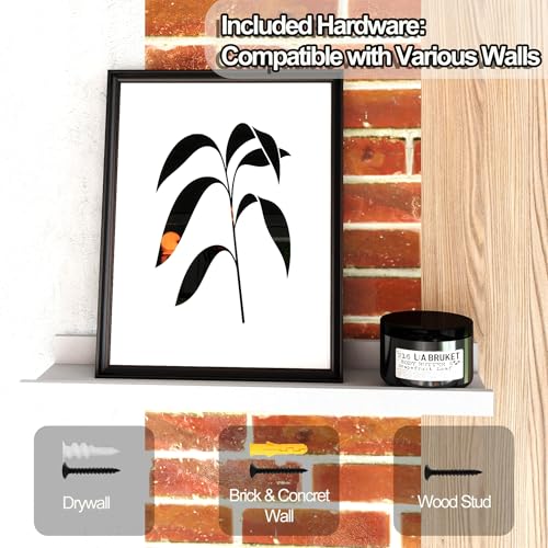 Small White Floating Shelves for Wall Decor, Wall Mounted Wood Shelf for Bedroom, Living Room, Bathroom, Kitchen, Nursery, Display Picture Ledge Shelf with Lip Set of 2-8 Inches, White - color: White, size: 7.8in