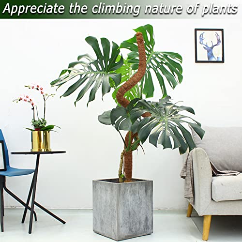 Bendable Moss Pole, 47 Inch Moss Poles for Plants Monstera, Tall Moss Poles for Climbing Plants Indoor, Large Moss Pole Support, Garden Trellis Plant Stand Stakes for Potted Plants, Pothos - color: 47 Inch