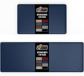 GORILLA GRIP 2 Pack Comfortable Cushioned Kitchen Mats for Floor, 17x24 + 17x48, Waterproof and Stain Resistant, 1/2 Inch Thick Soft Ergonomic Standing Desk Anti Fatigue Mat, Foam Supports Feet, Navy