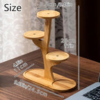 5 Tiered Desk Plant Stand Bamboo Tree Plant Shelf Tabletop Succulent Herb Stand Desktop Plant Stand Indoor Plant Rack for in Living Room Office Decoration (5 Tiered) - size: 5 Tiered