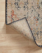 Loloi Jocelyn Collection JOC-07 Khaki/Multi 4'-0" x 6'-0" .38" Thick Accent Rug - color: Khaki / Multi, size: 4' x 6' (Rectangular)