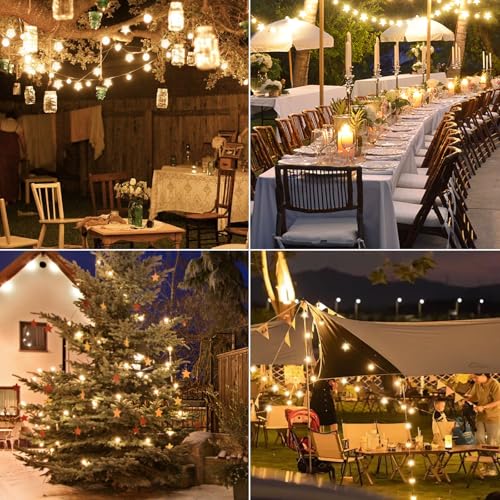 33Ft 80 LED Star String Lights,8 Modes Globe Fairy Lights Battery Operated with Remote&Timer,Waterproof Christmas Globe Lights for Indoor Outdoor Bedroom Garden Party Decor Warm White