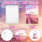 36 Sets Mini Christian Compact Mirrors for Women Inspirational Bible Verse Compact Round Mirror God Bless Mother Pocket Makeup Mirror Bulk Religious Gift for First Communion Church Baptism Party Favor