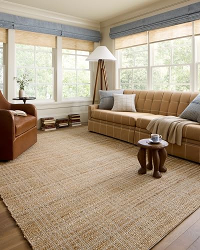Loloi Chris Loves Julia Judy Collection JUD-01 Natural/Cream 8'-6" x 11'-6" Area Rug - color: Natural / Cream, size: 8'6" x 11'6" (Rectangular)