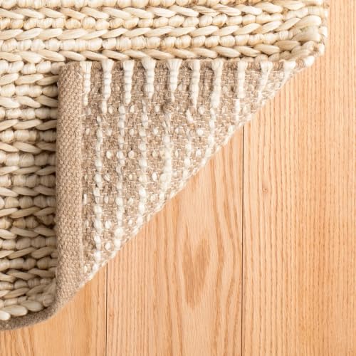 Dash and Albert Jute Area Rug - 3' x 5' Bleached Oak Solid Handwoven Accent Rug - Durable, Eco-Friendly, High Traffic Areas Hallway, Bedroom, Stairs - Premium Luxury Hotel Quality Soft Breathable - color: Jute Woven Bleached Oak, size: 3' x 5' (Rectangula