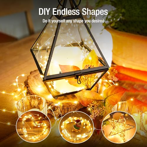 12 Pack Fairy Lights Battery Operated - 7ft 20 Led Twinkle Lights 3 Modes, Bulk Mini String Lights Waterproof for Mason Jars Vases DIY Party Wedding -Warm White & Cold White - color: Warm White&Cool White, size: 12 Pack