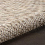 Nourison Home Positano Beige 2'2" x 12' Area Rug - Easy Clean, Non Shedding, Bed Room, Living Room, Dining Room, Kitchen (12' Runner) - color: Beige, size: 2'2" x 12' (Runner)