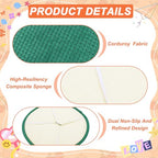uxcell Round Stool Cushion, 12 x 12 Inch Round Seat Pads with Elastic Straps, Anti-Slip Soft Round Pad Chair Seat Cushions for Dining Chairs Kitchen Bar High Stool, Dark Green - color: Dark Green, size: 12 x 12 Inch