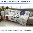 Pure Country Weavers Best Dad Ever Blanket - Gift Tapestry Throw Woven from Cotton - Made in The USA (72x54) - color: Best Dad Ever, size: 72x54