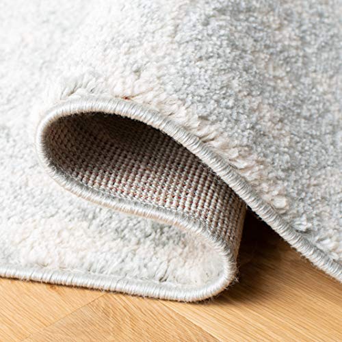 SAFAVIEH Tulum Collection Accent Rug - 2' x 4', Light Grey & Ivory, Moroccan Boho Distressed Design, Non-Shedding & Easy to Clean, Ideal for Front Door, Kitchen, Entryway, Foyer (TUL270F) - color: Light Grey/Ivory, size: 2' x 4' (Rectangular)