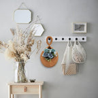 Teardrop Hanging Baskets for Kitchen, Jute Hanging Fruit Baskets Boho Wall Hanging Storage Jute Basket Handwoven Pantry Baskets for Fruit, Vegetable, Potato,Onion, Plante, Set of 3 Sizes (S M L)