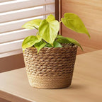 MagiDeal Woven Planter Basket,Storage Bins Ornament Flower Vase Flower Pot Planter Containers for Kitchen Home Outdoor,Office Picnic, M - size: Medium