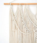 Mkono Macrame Wall Hanging Boho Home Decor Chic Woven Decoration for Bedroom Living Room Apartment Dorm Gallery Perfect Handmade Christmas Gift Ideas, 1 Pack, Large Size, 36"x35"