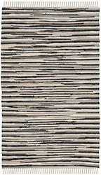 SAFAVIEH Rag Rug Collection Accent Rug - 2' x 3', Black & Multi, Handmade Boho Stripe Cotton, Ideal for High Traffic Areas in Entryway, Living Room, Bedroom (RAR129Q) - color: Black/Multi, size: 2' x 3' (Rectangular)