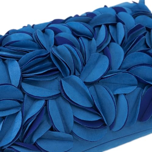 KINGROSE 3D Floral Decorative Throw Pillow Cover Handmade Soft Pillow Case Sham Solid Cushion Cover for Bedroom Home Decor Sofa 12 x 20 Inches Solid Suede Blue - color: Blue - Solid Suede
