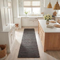 SAFAVIEH Natural Fiber Collection Runner Rug - 2'3" x 8', Charcoal, Handmade Jute, Braided Woven Design, Ideal for Living Room, Bedroom (NF212C) - color: Charcoal, size: 2'3" x 8' (Runner)