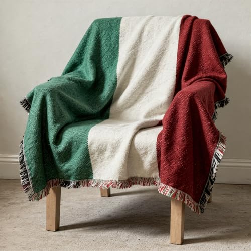 Pure Country Weavers Italy Flag Blanket - Gift Tapestry Throw Woven from Cotton - Made in The USA (69x48) - color: Italy Flag