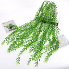 GBESTWOOW Artificial Willow Greenery Plant Fake Hanging Vine Plant for Home Decoration Pack of 2 - size: Weeping Willow-37Inch-2 Pcs