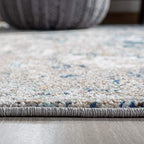 SAFAVIEH Madison Collection Runner Rug - 2'2" x 6', Grey & Blue, Modern Abstract Design, Non-Shedding & Easy Care, Ideal for High Traffic Areas in Living Room, Bedroom (MAD460K) - color: Grey/Blue, size: 2'2" x 6' (Runner)