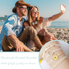 choice of all String Bracelets for Women Boho Wave Surfer Beach Wear Cute Bracelets Set Summer Friendship Jewelry Accessories Beach Stuff - color: A1:4 pcs brown white surfer bracelets